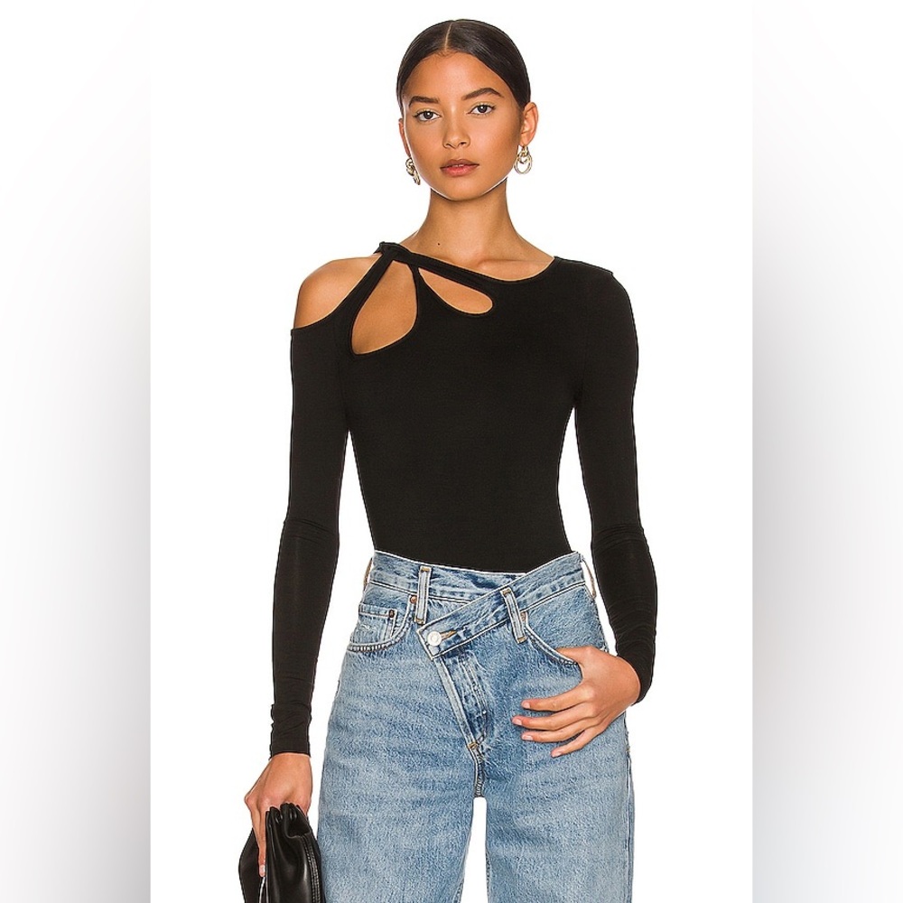 Revolve Superdown Yesenia Twist Bodysuit Top $68 NWT S